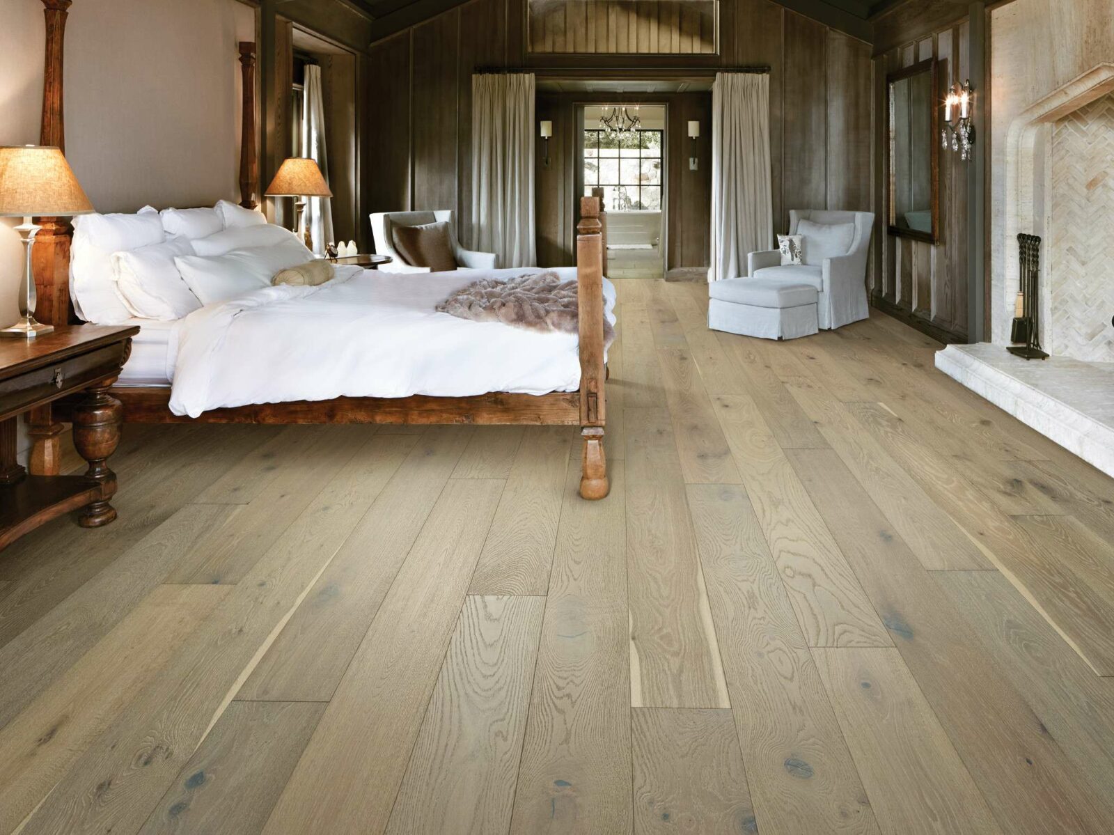Bedroom Hardwood flooring | Location Carpet